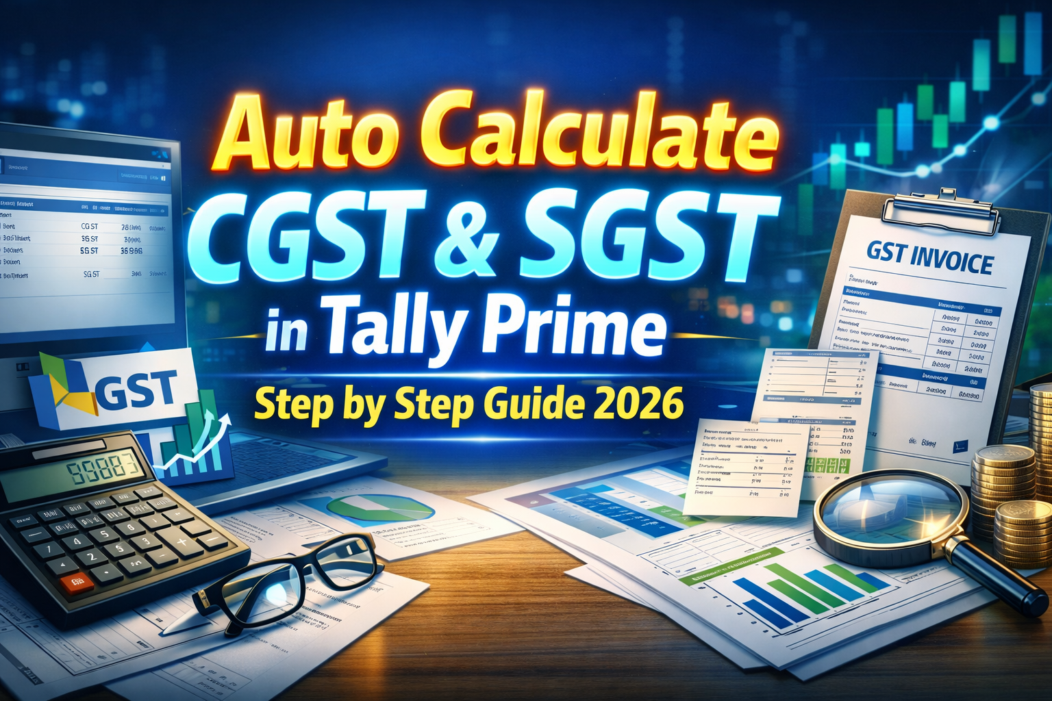 Calculate CGST & SGST in Tally Prime