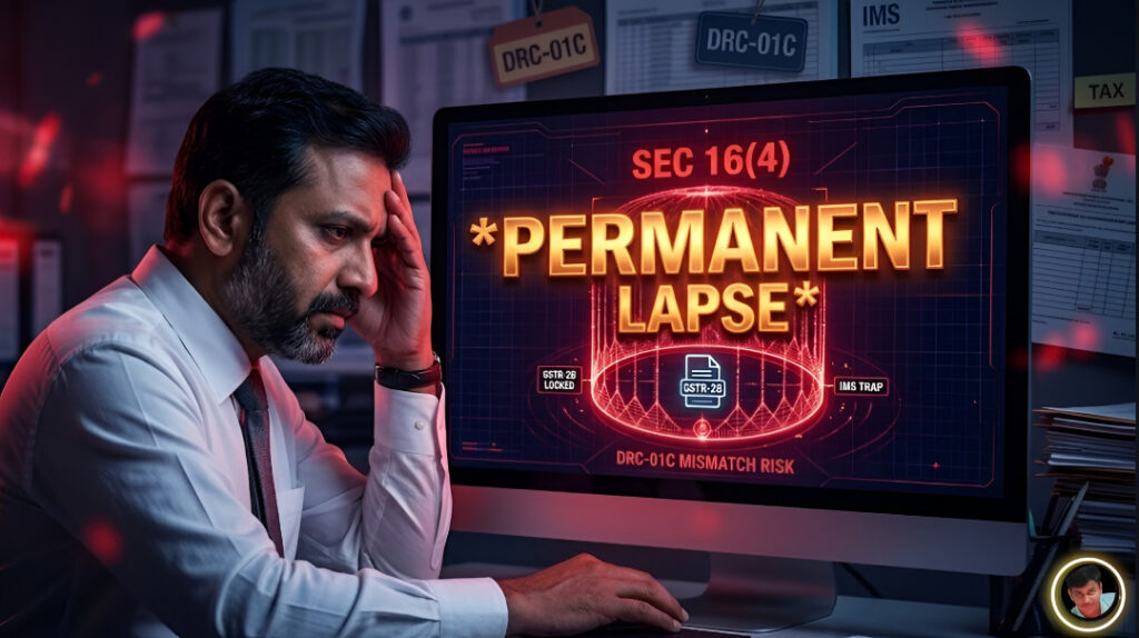 Sec 16(4) Permanent ITC Lapse: How IMS Traps Trigger Automatic DRC-01C