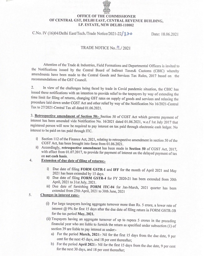 GST interest calculation logic on net tax liability excluding ITC balance.