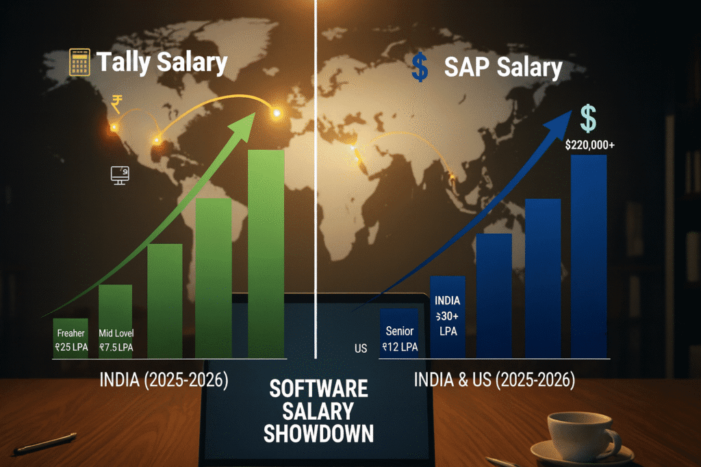 Cross-Country Pay Comparison: SAP vs Tally in India vs US You Need To Know a Full Guidance in 2025