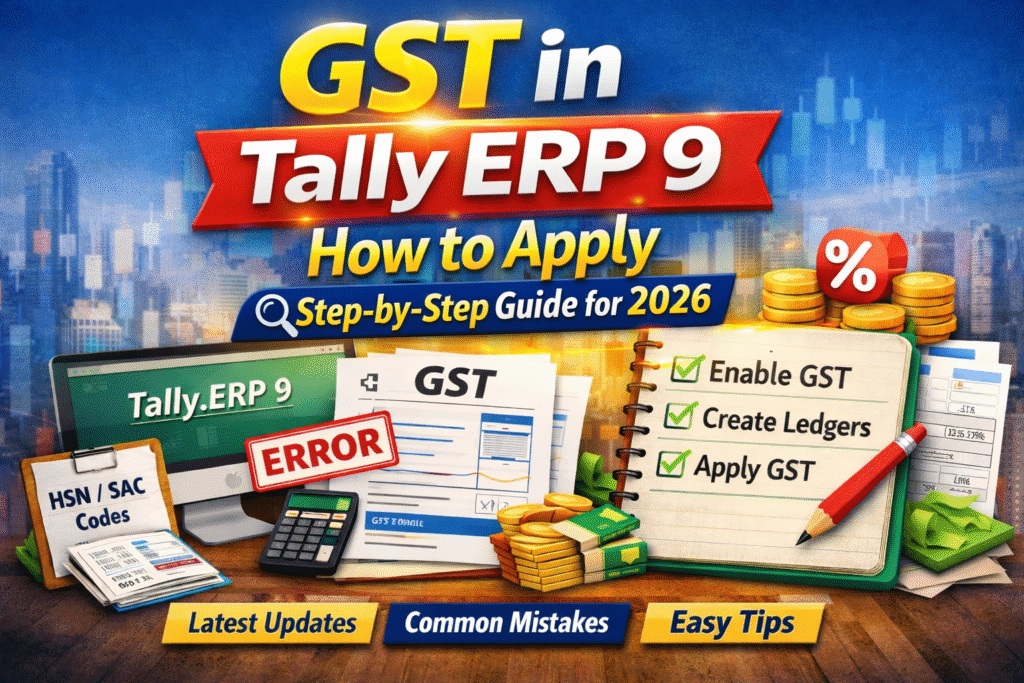 How to Apply GST in Tally ERP 9? (Updated Guide for 2026)
