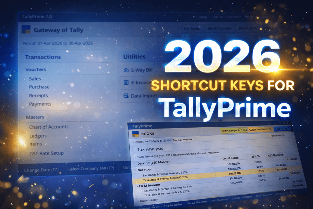 Master Tax Analysis in TallyPrime: Essential Shortcut Keys for 2026
