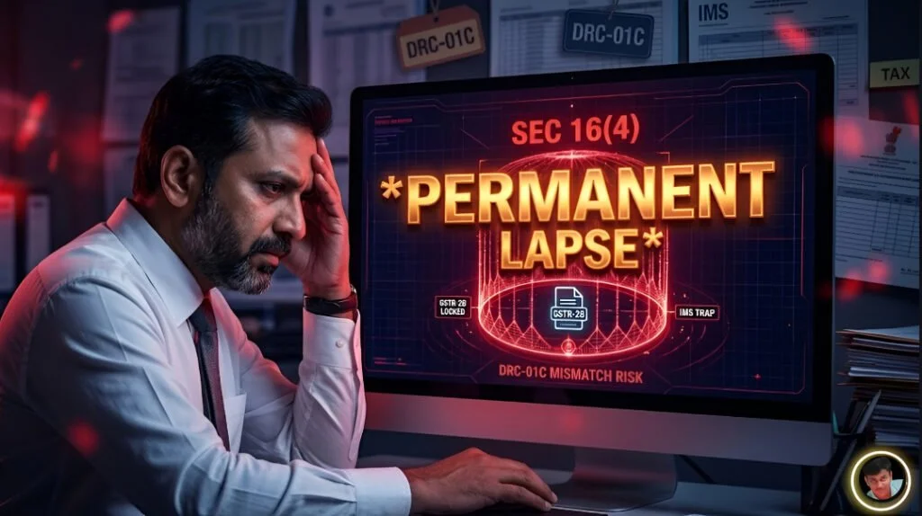 Sec 16(4) Permanent ITC Lapse: How IMS Traps Trigger Automatic DRC-01C